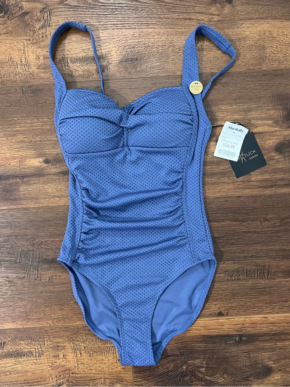 NWT Nip Tuck Women’s Blue One-Piece Swimsuit